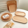 Plateau Assiette en Bois Style Japonais pour Café et Thé