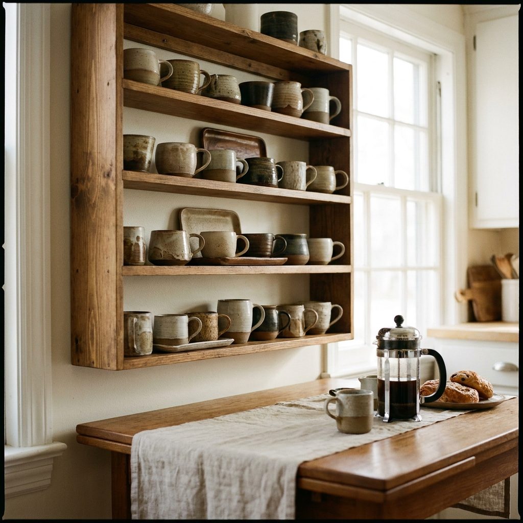 etagere pour tasse a cafe Image