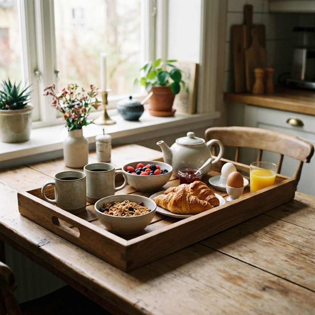 grand plateau de service Image