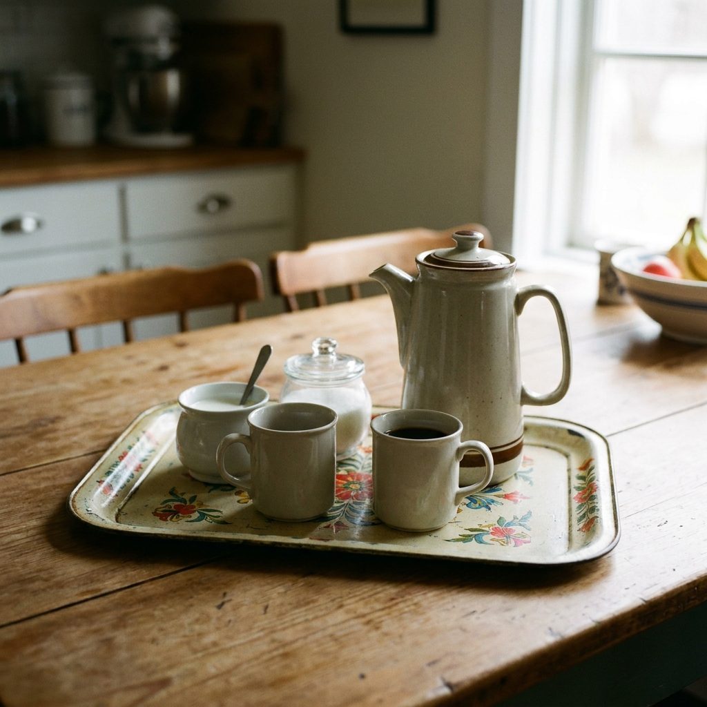plateau de service vintage Image