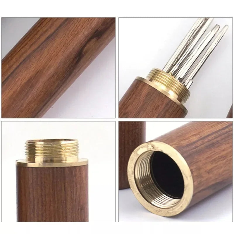 Agitateur Aiguille pour Café Expresso Manche Bois Portable