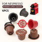 Capsules Réutilisables Cône Compatibles Nespresso Plastique et Inox