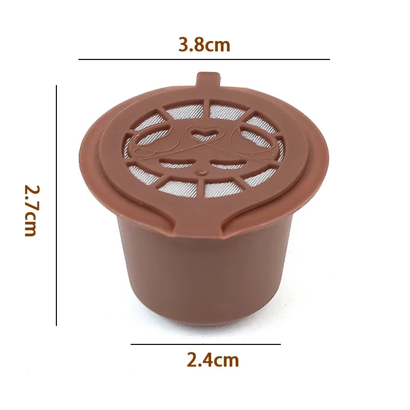 Capsules Réutilisables Cône Compatibles Nespresso Plastique et Inox