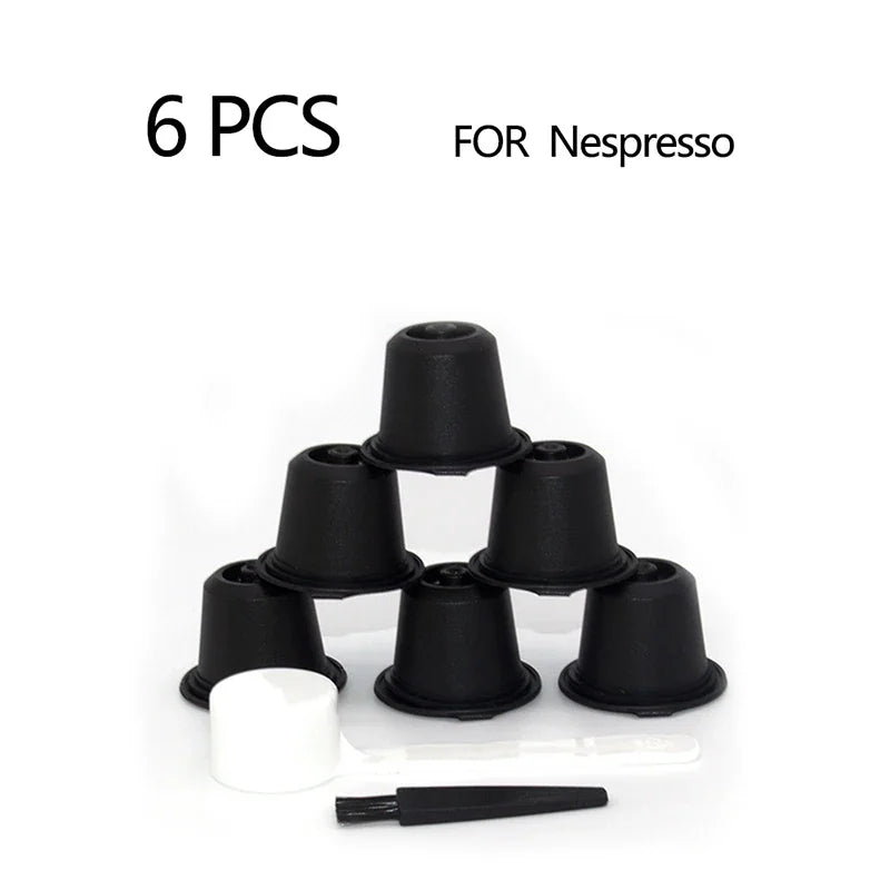 Capsules Réutilisables Cône Compatibles Nespresso Plastique et Inox