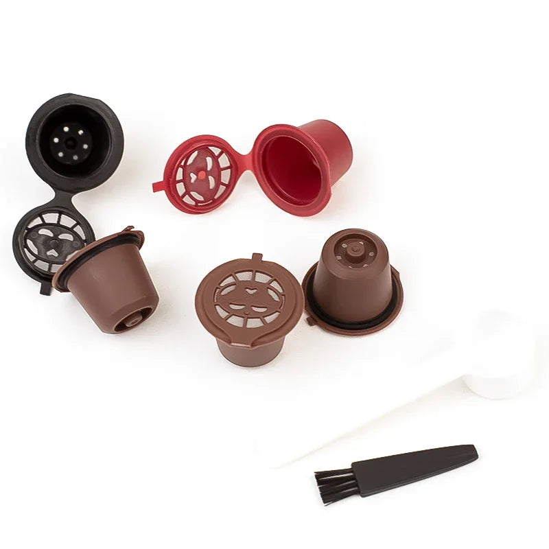 Capsules Réutilisables Cône Compatibles Nespresso Plastique et Inox