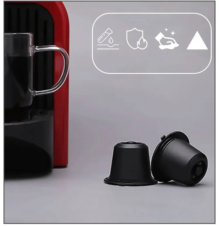 Capsules Réutilisables Cône Compatibles Nespresso Plastique et Inox