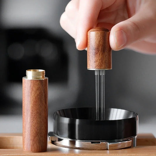 Doseur Niveleur et Agitateur de Poudre pour Expresso Acier Inoxydable