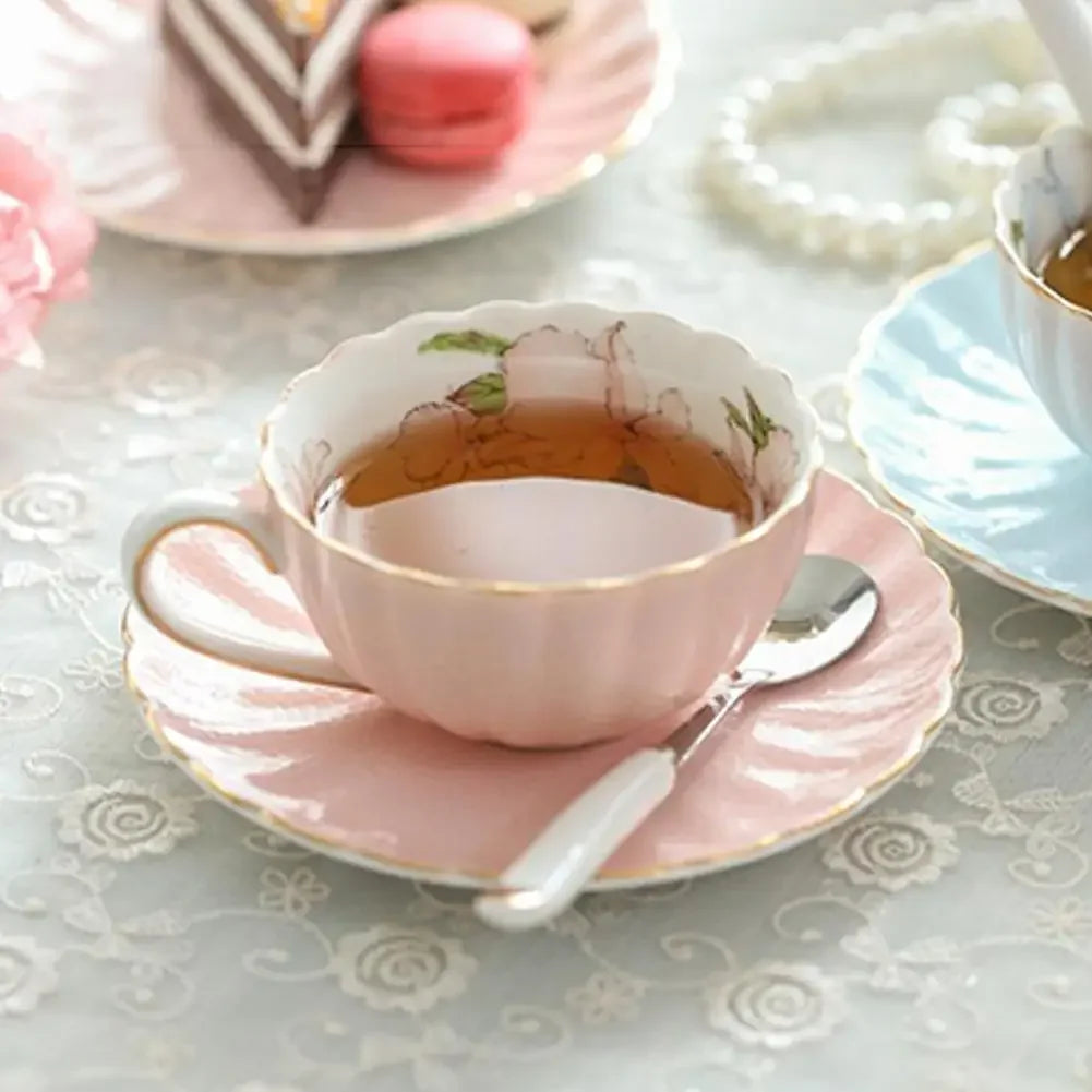 Ensemble De Tasses À Café En Céramique Style Britannique
