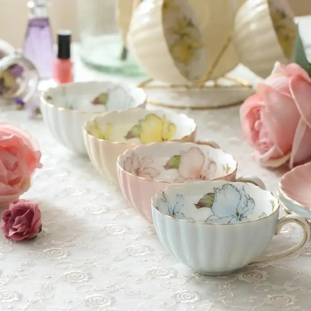 Ensemble De Tasses À Café En Céramique Style Britannique