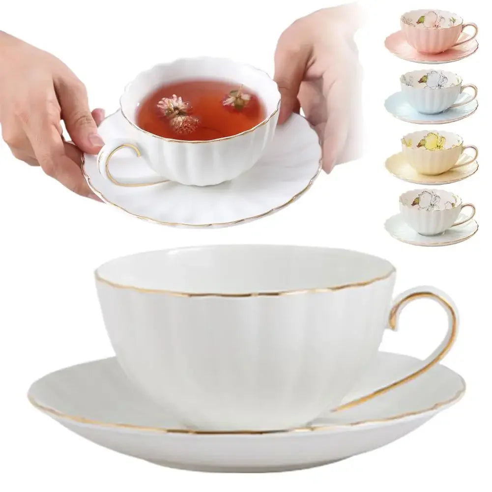 Ensemble De Tasses À Café En Céramique Style Britannique