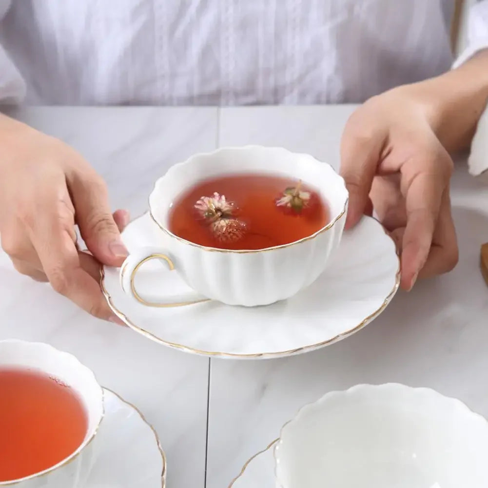 Ensemble De Tasses À Café En Céramique Style Britannique
