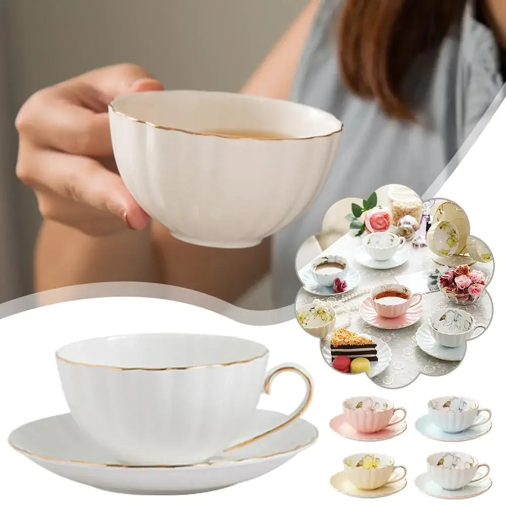 Ensemble De Tasses À Café En Céramique Style Britannique