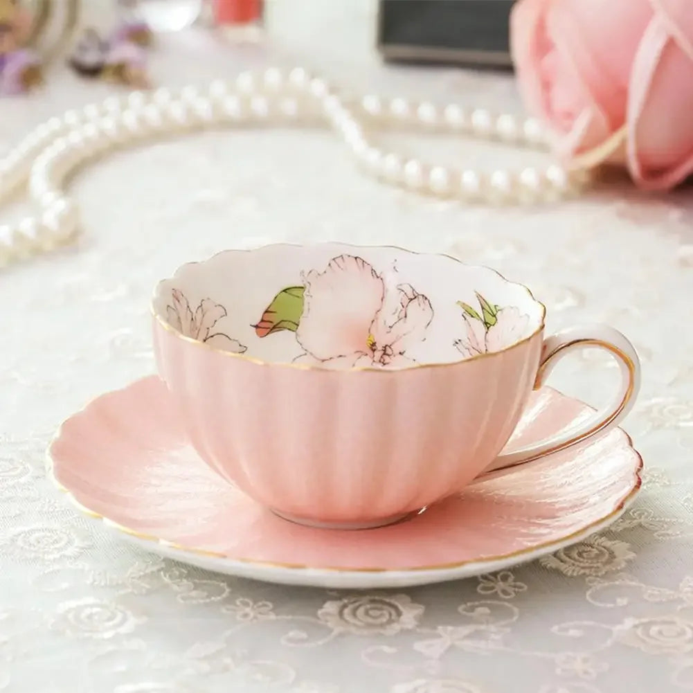 Ensemble De Tasses À Café En Céramique Style Britannique
