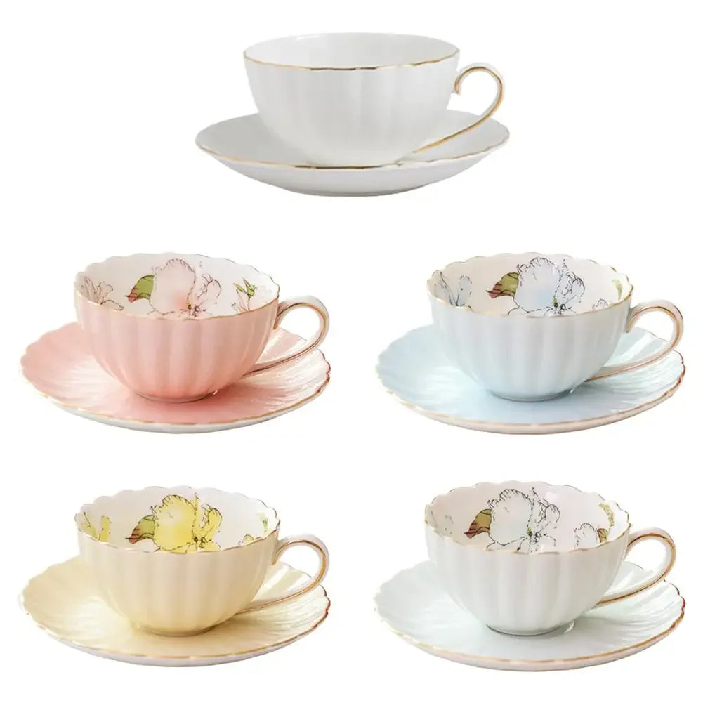 Ensemble De Tasses À Café En Céramique Style Britannique