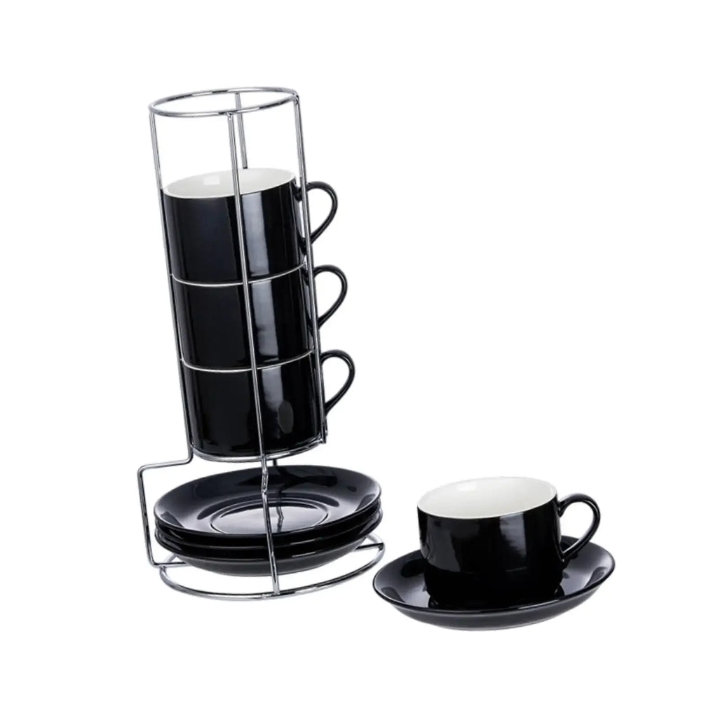 Ensemble De Tasses À Espresso En Céramique Avec Support