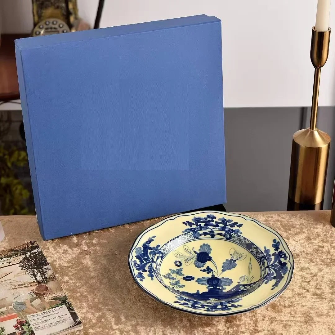 Ensemble Tasse à Café Et Soucoupe en Céramique Peinte