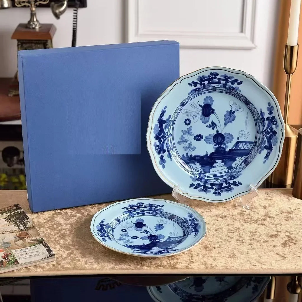 Ensemble Tasse à Café Et Soucoupe en Céramique Peinte