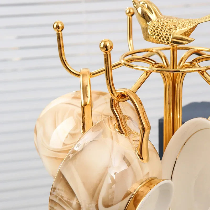 Ensemble Tasse Et Soucoupe En Céramique Style Européen
