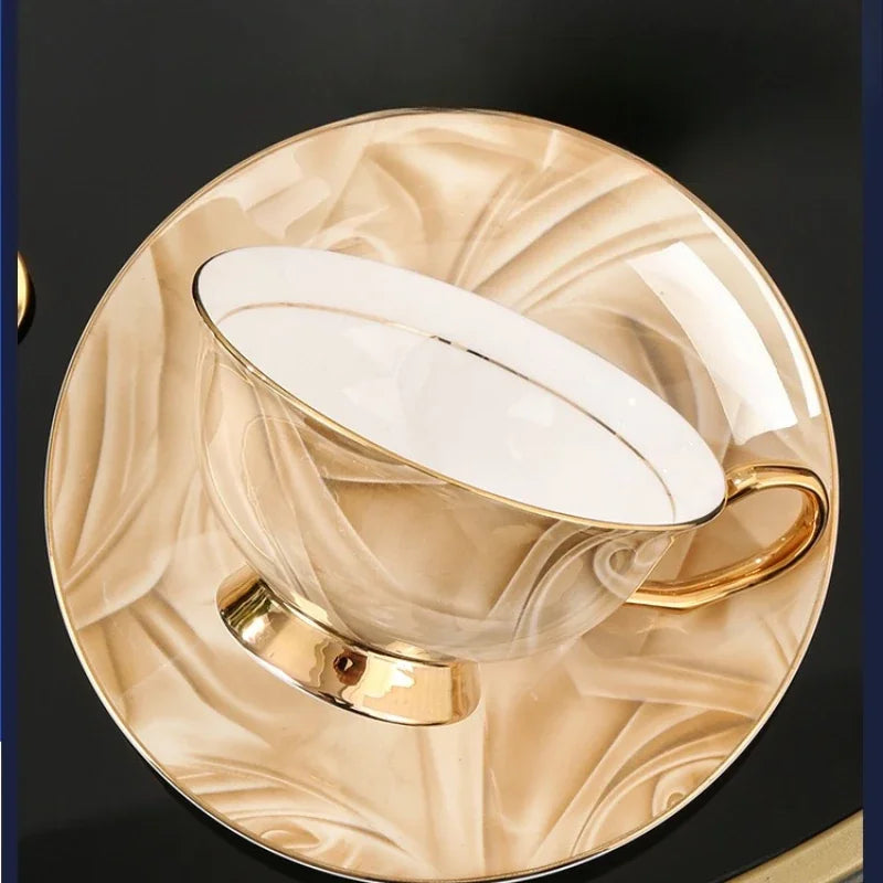 Ensemble Tasse Et Soucoupe En Céramique Style Européen