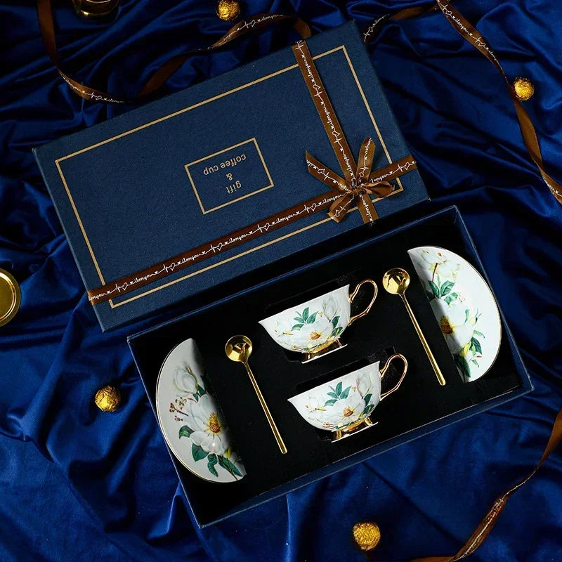 Ensemble Tasse Et Soucoupe En Céramique Style Européen