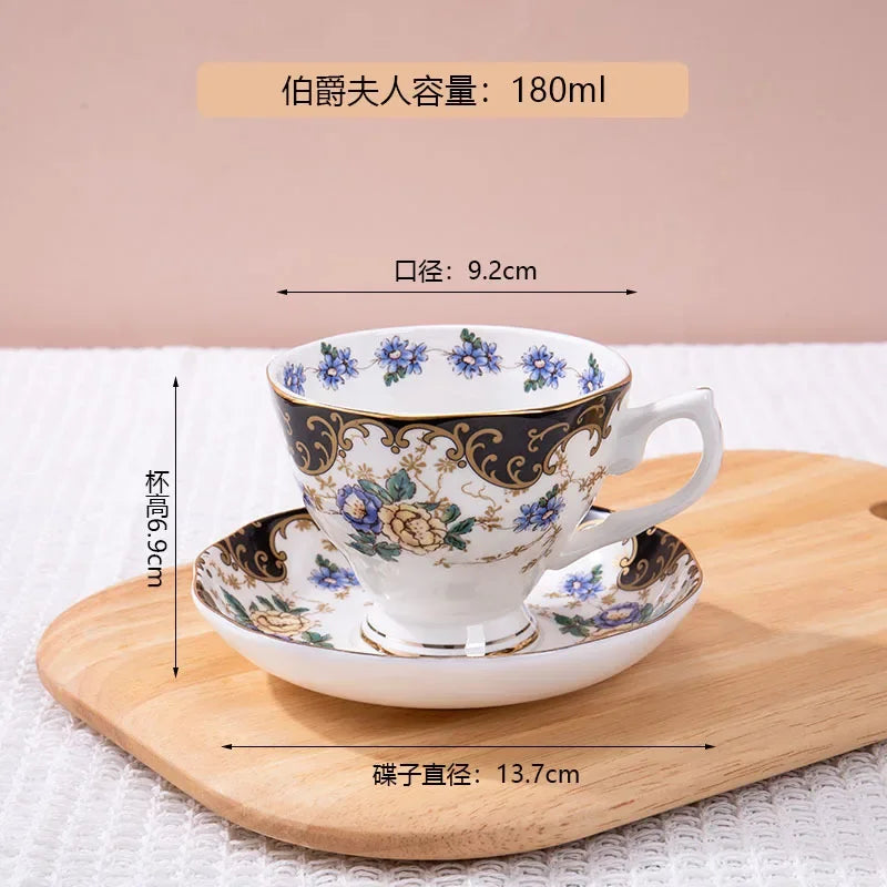 Ensemble Tasse Et Soucoupe En Céramique Style Palais