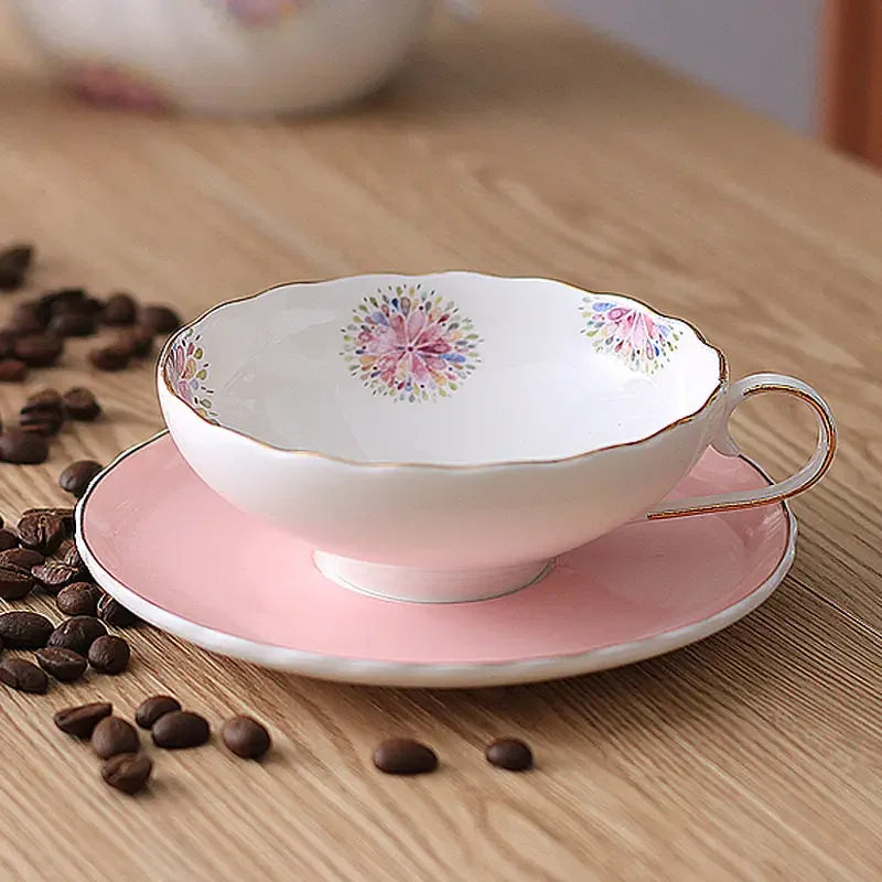 Ensemble Tasse Et Soucoupe En Céramique Style Palais