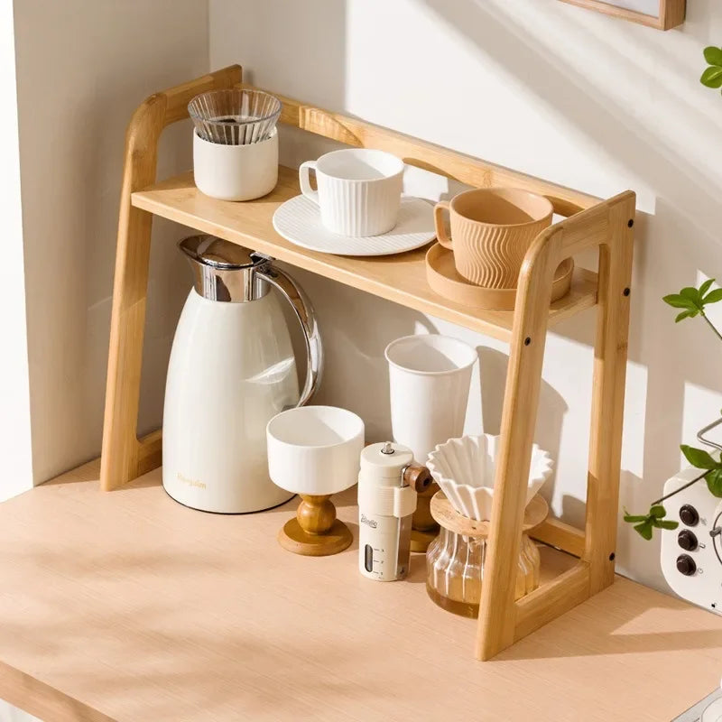 Étagère De Cuisine En Bois Multicouche