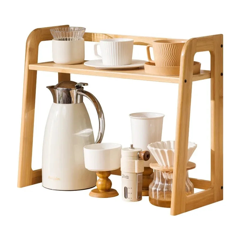 Étagère De Cuisine En Bois Multicouche