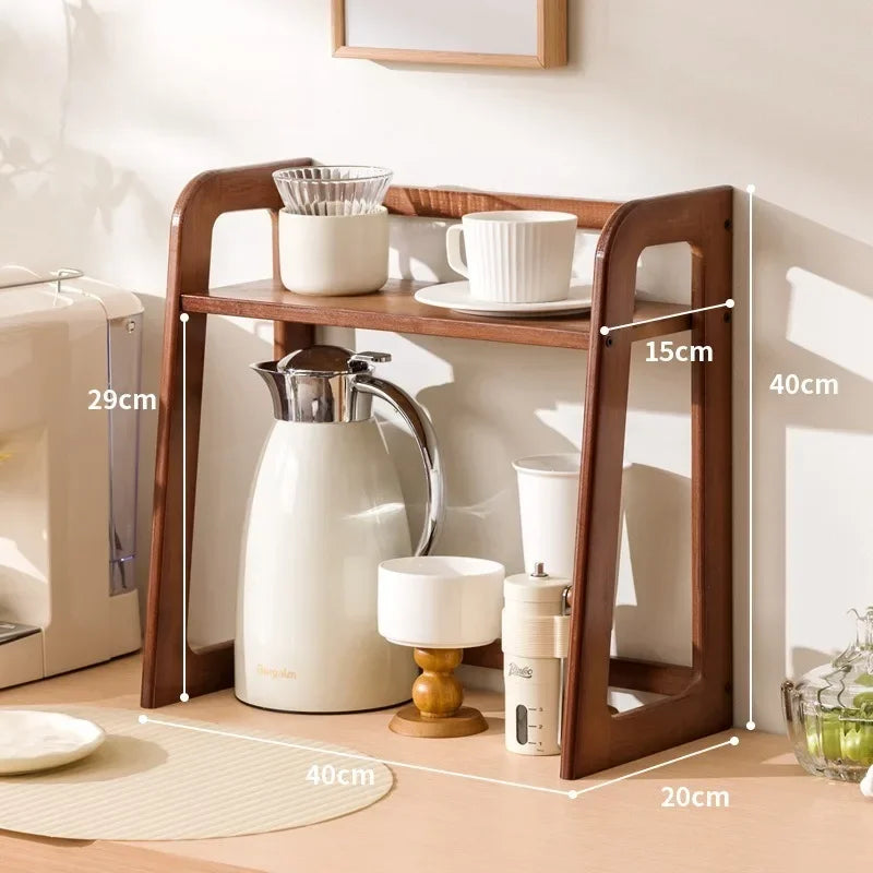 Étagère De Cuisine En Bois Multicouche