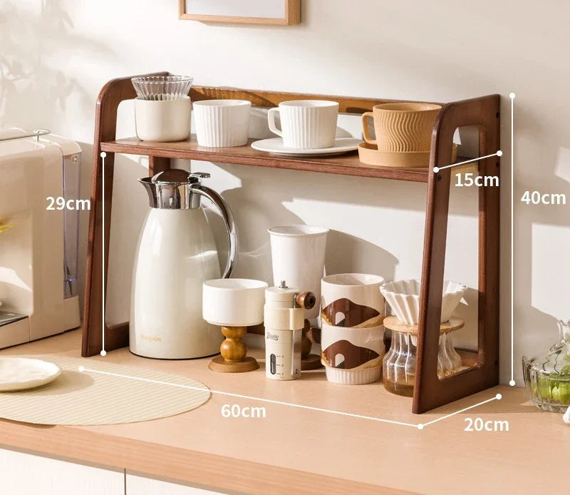 Étagère De Cuisine En Bois Multicouche