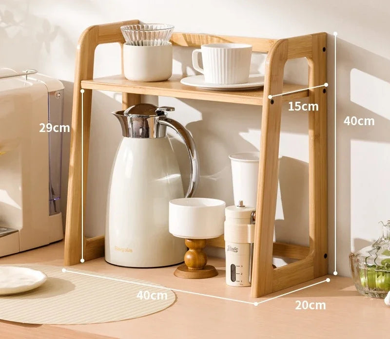 Étagère De Cuisine En Bois Multicouche
