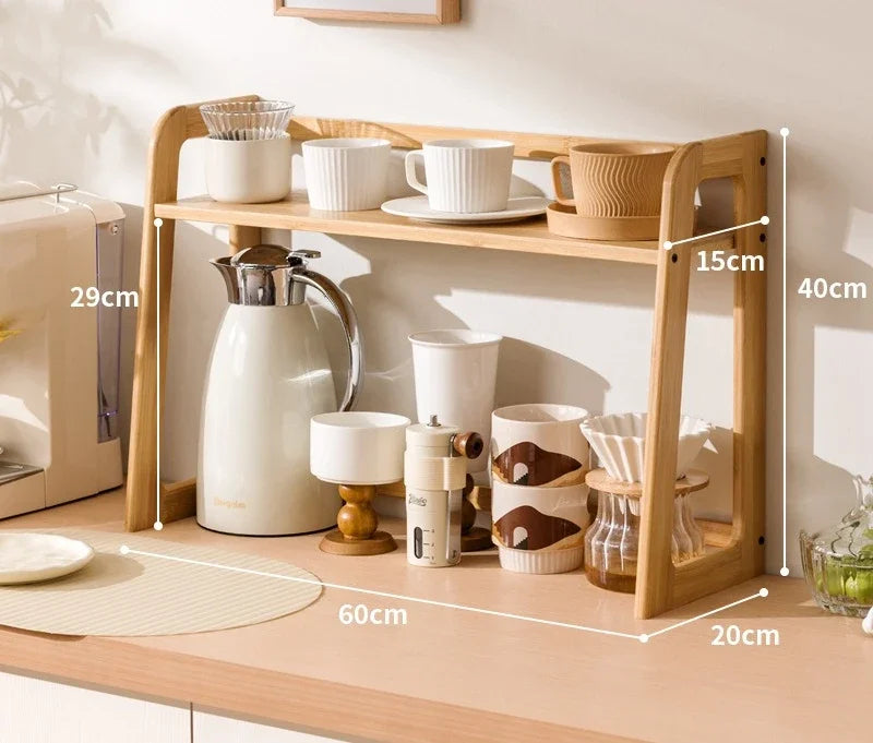 Étagère De Cuisine En Bois Multicouche