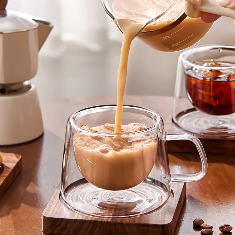 Lot de 2 Tasses à Café en Verre Double Paroi — photo 3