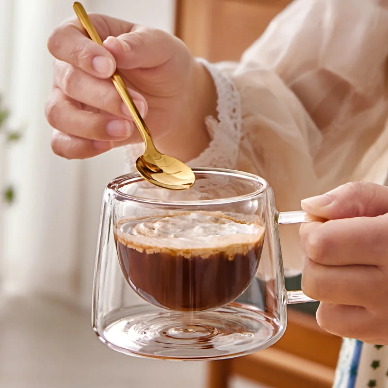 Lot de 2 Tasses à Café en Verre Double Paroi — illustration 3 Image