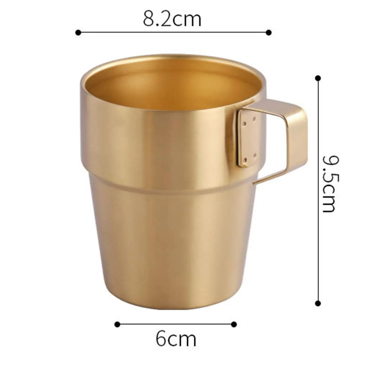 Lot De 4 Tasses À Café Empilables En Acier Inoxydable
