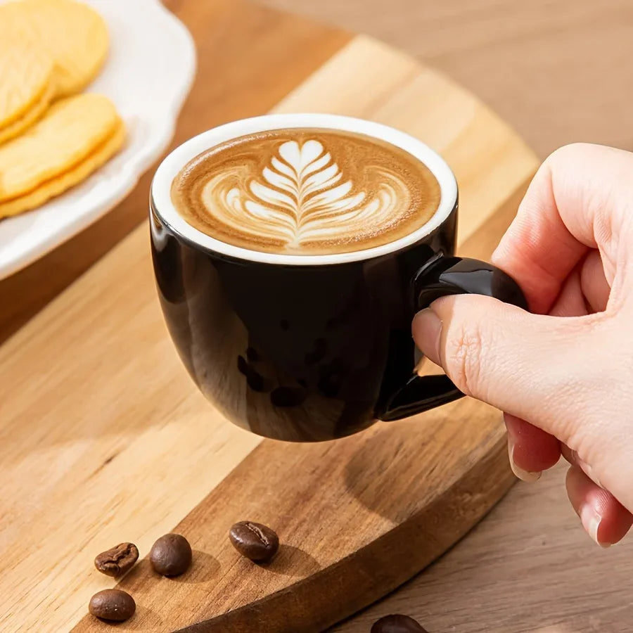 Lot De 4 Tasses à Expresso En Céramique Avec Anse