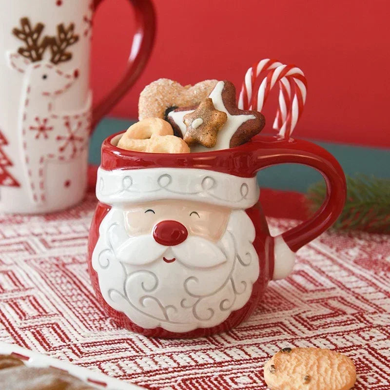 Mug En Céramique De Noël Avec Renne