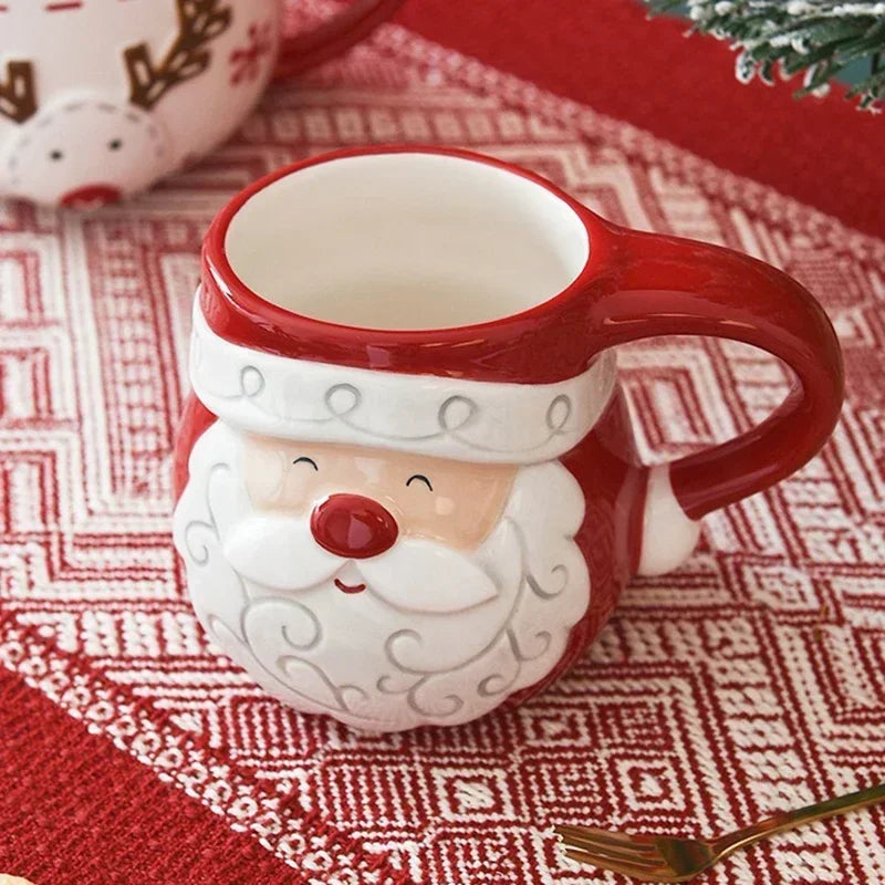 Mug En Céramique De Noël Avec Renne
