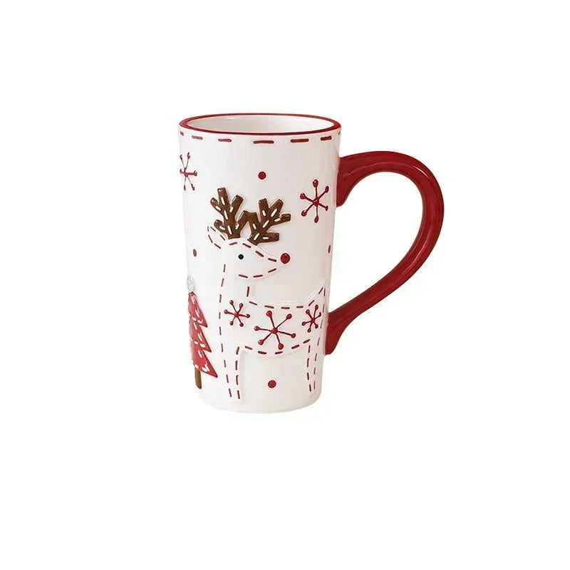 Mug En Céramique De Noël Avec Renne