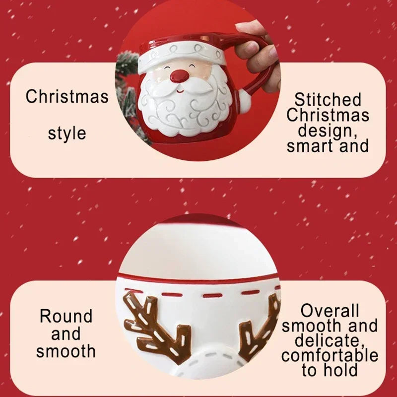 Mug En Céramique De Noël Avec Renne