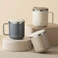 Mug Isotherme 400 Ml Acier Inox Double Paroi Avec Couvercle