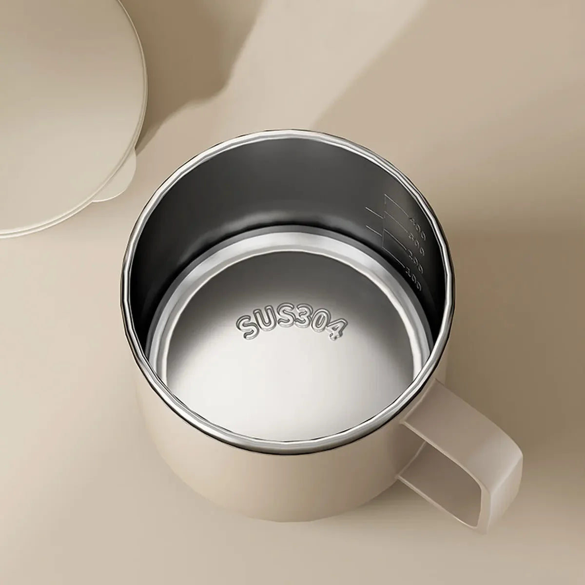 Mug Isotherme 400 Ml Acier Inox Double Paroi Avec Couvercle