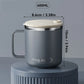 Mug Isotherme 400 Ml Acier Inox Double Paroi Avec Couvercle