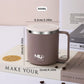 Mug Isotherme 400 Ml Acier Inox Double Paroi Avec Couvercle