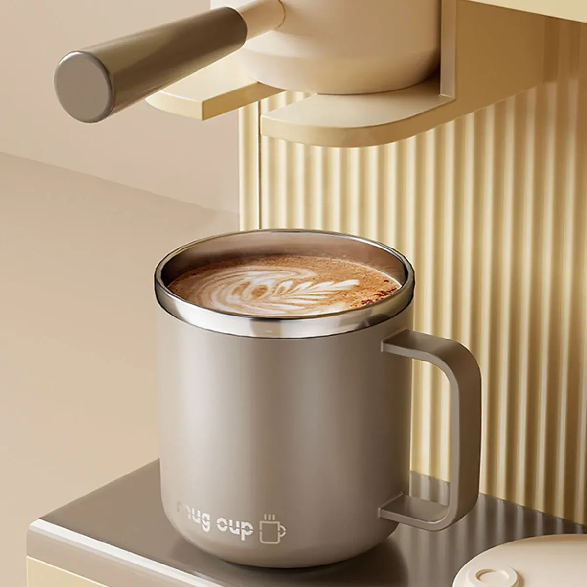 Mug Isotherme 400 Ml Acier Inox Double Paroi Avec Couvercle