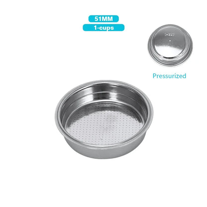 Panier Filtre Café Acier Inox pour Porte-Filtre sans Fond 51/54/58 mm