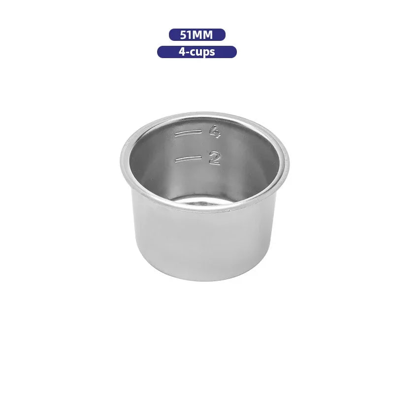 Panier Filtre Café Acier Inox pour Porte-Filtre sans Fond 51/54/58 mm