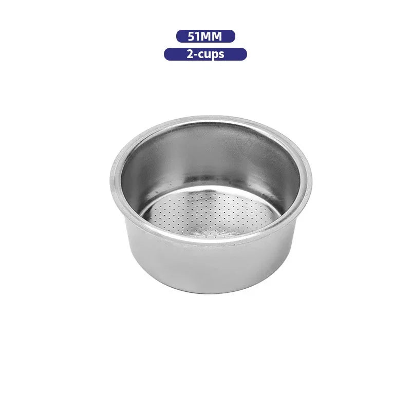 Panier Filtre Café Acier Inox pour Porte-Filtre sans Fond 51/54/58 mm