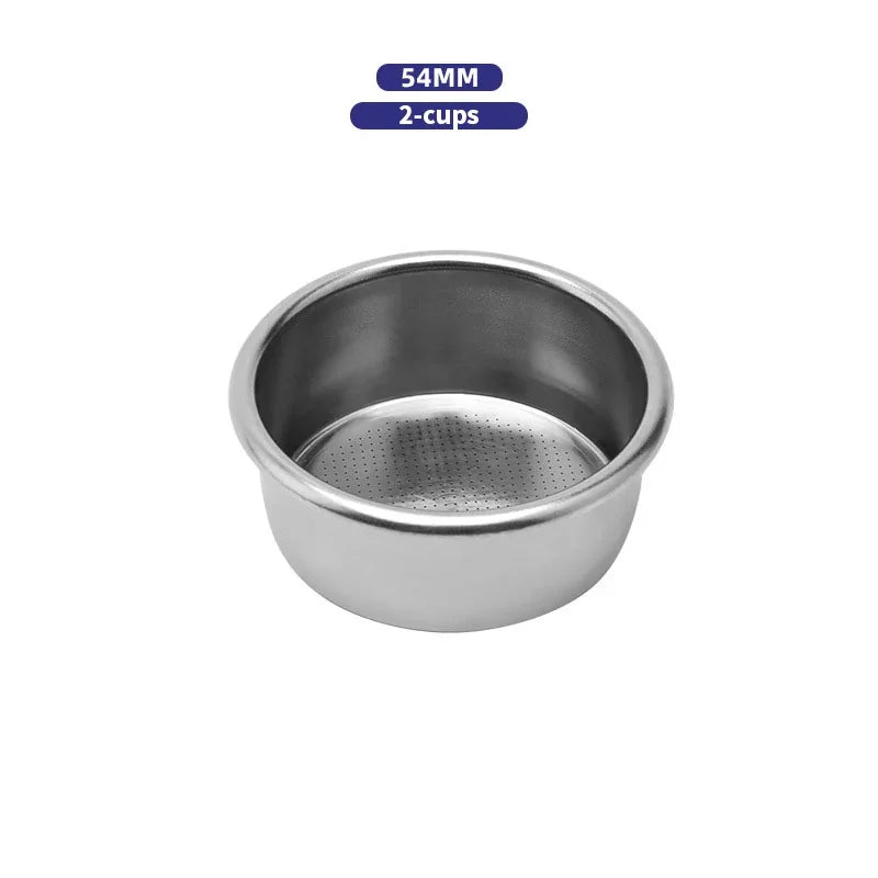 Panier Filtre Café Acier Inox pour Porte-Filtre sans Fond 51/54/58 mm