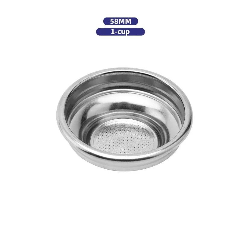 Panier Filtre Café Acier Inox pour Porte-Filtre sans Fond 51/54/58 mm